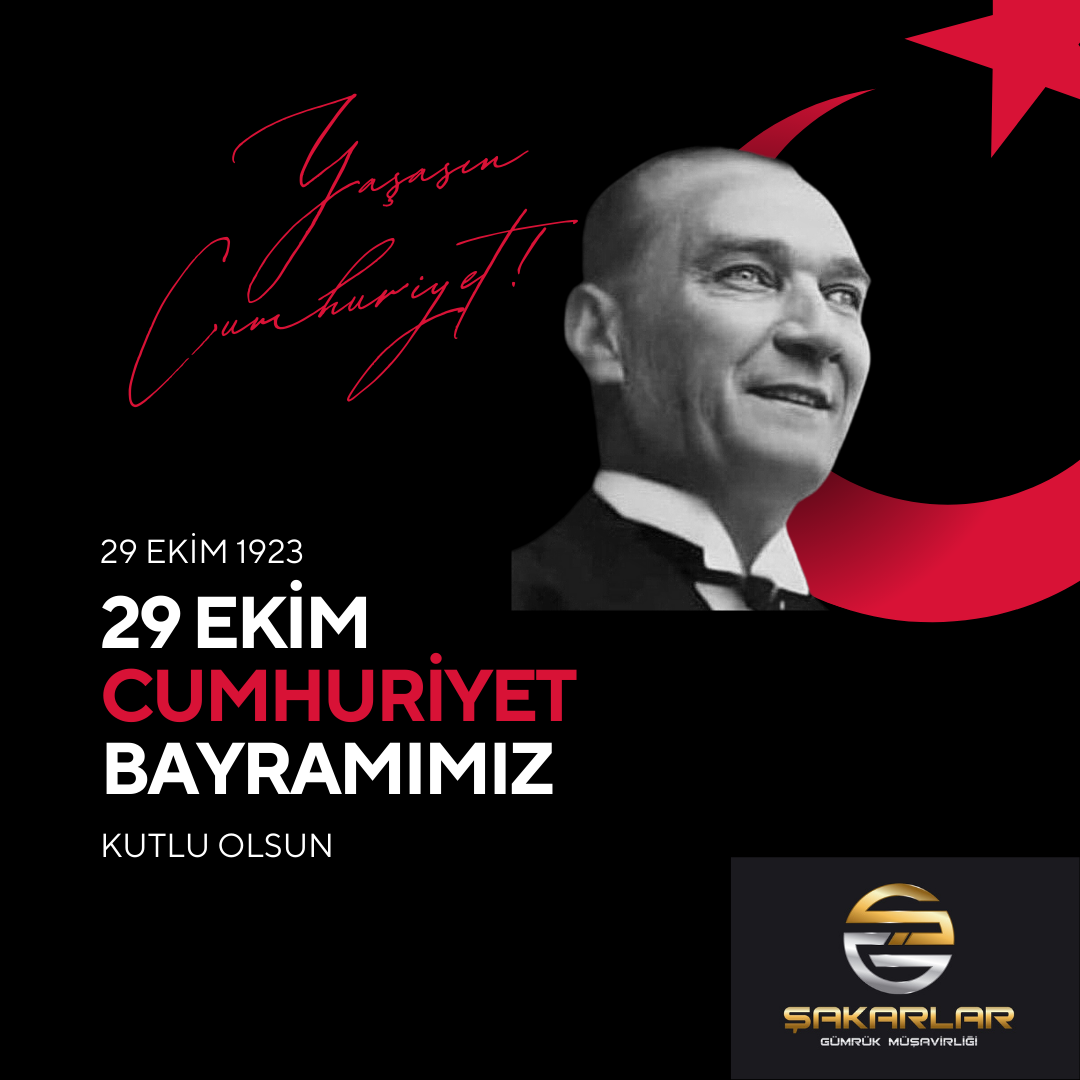 Cumhuriyetimizin 103. yılı kutlu olsun!